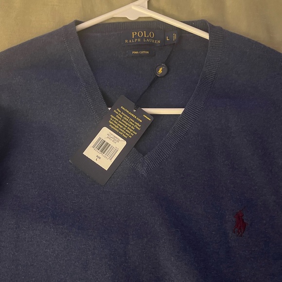Men’s Polo Ralph Lauren V Neck Sweater - Picture 5 of 5